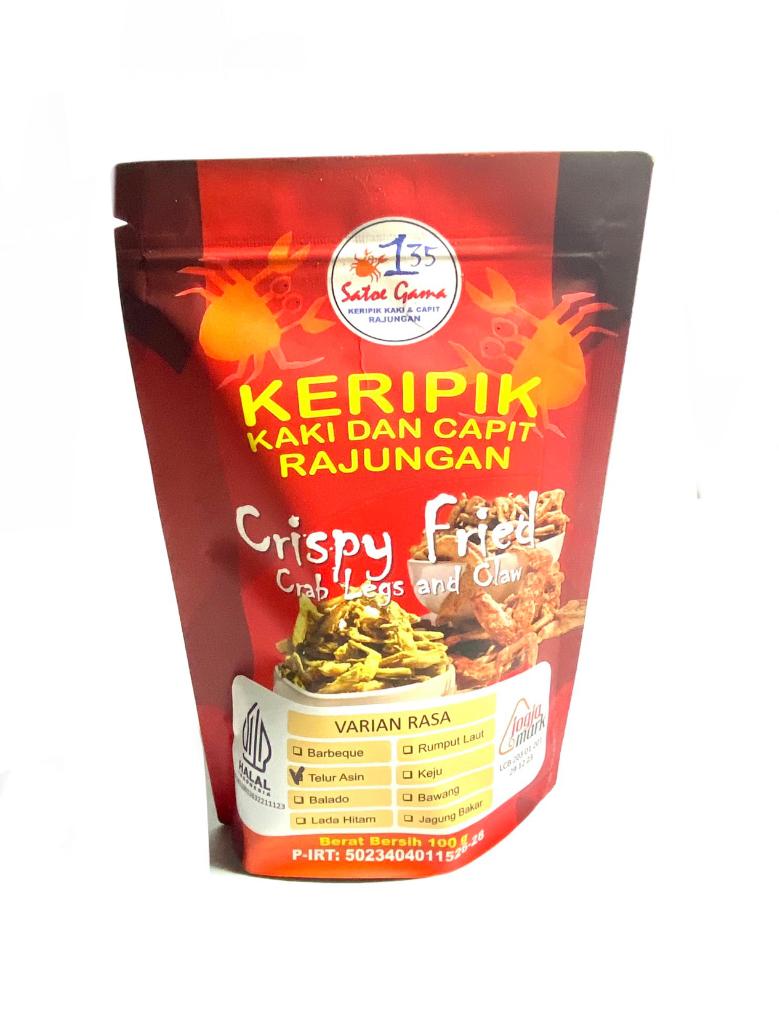Keripik Kaki dan Capit Rajungan